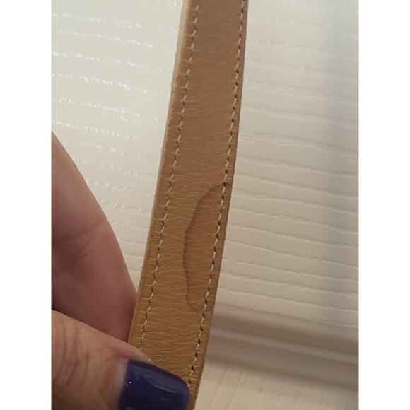 Dooney & Bourke Adjustable Mini Crossbody Bucket Bag Cream Pebbled Leather USA - Picture 4 of 16